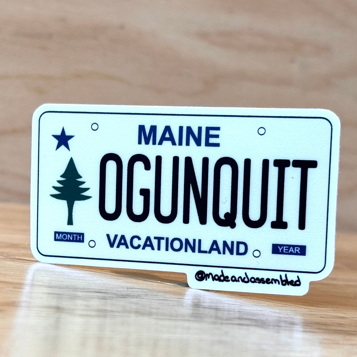 Maine License Plate Sticker - @dole_orchard