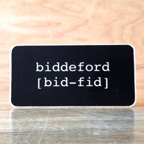 Biddeford Sticker @alleyoopapothecary