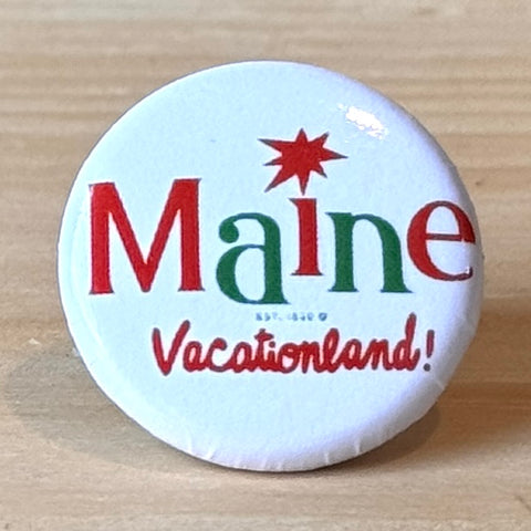 Vacationland! Circle Plastic Pin @total_dorkness